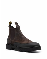 dunkelbraune Chelsea Boots aus Wildleder von Doucal's