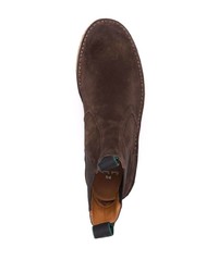 dunkelbraune Chelsea Boots aus Wildleder von PS Paul Smith