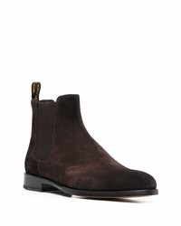 dunkelbraune Chelsea Boots aus Wildleder von Doucal's