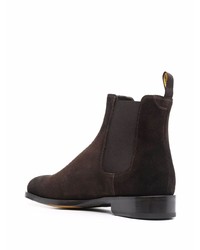 dunkelbraune Chelsea Boots aus Wildleder von Doucal's