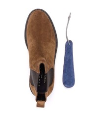 dunkelbraune Chelsea Boots aus Wildleder von Henderson Baracco