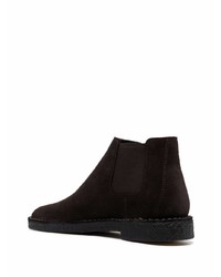 dunkelbraune Chelsea Boots aus Wildleder von Clarks