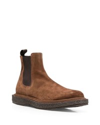 dunkelbraune Chelsea Boots aus Wildleder von Officine Creative