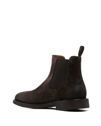 dunkelbraune Chelsea Boots aus Wildleder von Doucal's