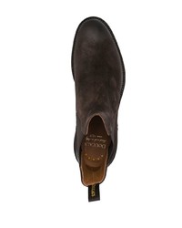 dunkelbraune Chelsea Boots aus Wildleder von Doucal's