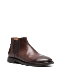 dunkelbraune Chelsea Boots aus Wildleder von Alberto Fasciani