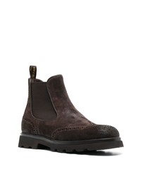 dunkelbraune Chelsea Boots aus Wildleder von Doucal's