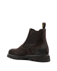 dunkelbraune Chelsea Boots aus Wildleder von Doucal's