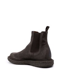 dunkelbraune Chelsea Boots aus Wildleder von Officine Creative