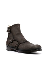 dunkelbraune Chelsea Boots aus Wildleder von Officine Creative