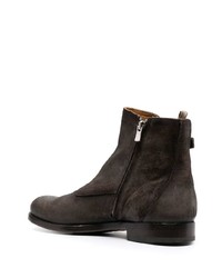 dunkelbraune Chelsea Boots aus Wildleder von Officine Creative