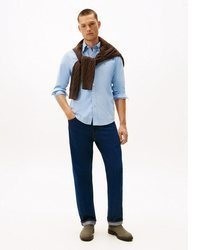 dunkelbraune Chelsea Boots aus Wildleder von Tommy Hilfiger