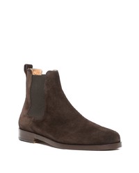 dunkelbraune Chelsea Boots aus Wildleder von Koio