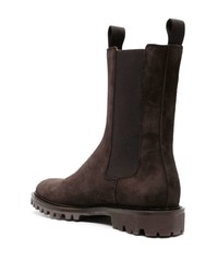 dunkelbraune Chelsea Boots aus Wildleder von Scarosso