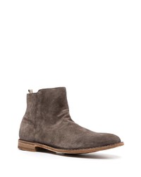 dunkelbraune Chelsea Boots aus Wildleder von Officine Creative