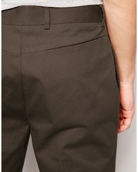 dunkelbraune Chinohose von Asos