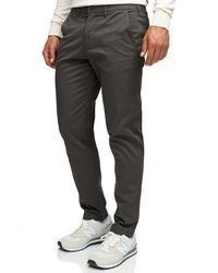dunkelbraune Chinohose von INDICODE