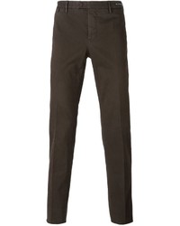 dunkelbraune Chinohose von Pt01