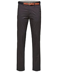 dunkelbraune Chinohose von Selected Homme