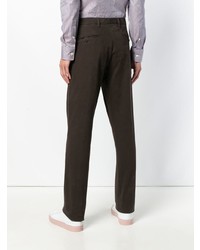 dunkelbraune Chinohose von Z Zegna