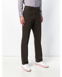 dunkelbraune Chinohose von Z Zegna