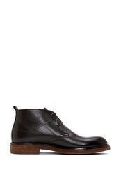 dunkelbraune Chukka-Stiefel aus Leder von Derimod