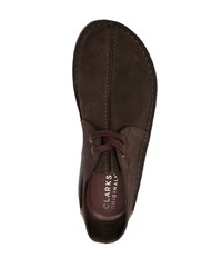 dunkelbraune Chukka-Stiefel aus Leder von Clarks Originals