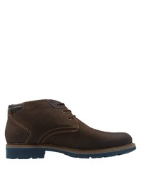 dunkelbraune Chukka-Stiefel aus Leder von FRETZ men