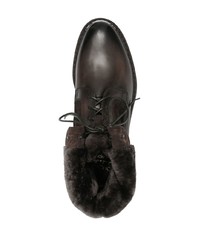 dunkelbraune Chukka-Stiefel aus Leder von Doucal's