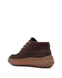 dunkelbraune Chukka-Stiefel aus Leder von Camper