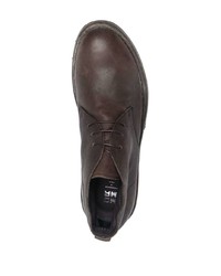 dunkelbraune Chukka-Stiefel aus Leder von Moma