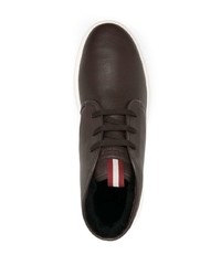 dunkelbraune Chukka-Stiefel aus Leder von Bally