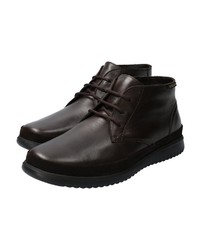 dunkelbraune Chukka-Stiefel aus Leder von Mephisto