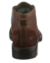 dunkelbraune Chukka-Stiefel aus Leder von PETROLIO