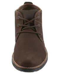 dunkelbraune Chukka-Stiefel aus Leder von Rieker