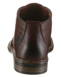 dunkelbraune Chukka-Stiefel aus Leder von Rieker