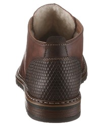 dunkelbraune Chukka-Stiefel aus Leder von Rieker