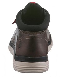 dunkelbraune Chukka-Stiefel aus Leder von s.Oliver