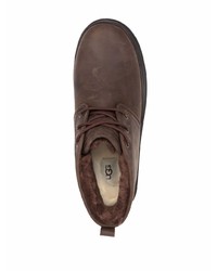 dunkelbraune Chukka-Stiefel aus Leder von UGG