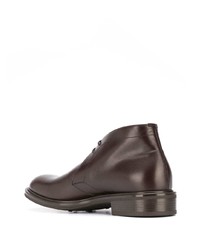 dunkelbraune Chukka-Stiefel aus Leder von Scarosso