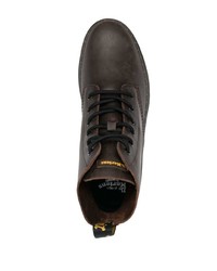dunkelbraune Chukka-Stiefel aus Leder von Dr. Martens