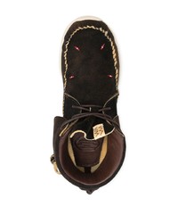 dunkelbraune Chukka-Stiefel aus Wildleder von VISVIM