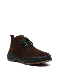 dunkelbraune Chukka-Stiefel aus Wildleder von Camper