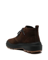 dunkelbraune Chukka-Stiefel aus Wildleder von Camper