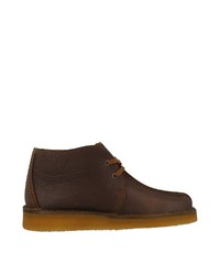 dunkelbraune Chukka-Stiefel aus Wildleder von Clarks Originals