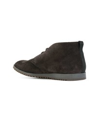 dunkelbraune Chukka-Stiefel aus Wildleder von Car Shoe