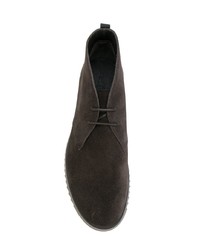 dunkelbraune Chukka-Stiefel aus Wildleder von Car Shoe