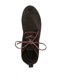 dunkelbraune Chukka-Stiefel aus Wildleder von Marsèll