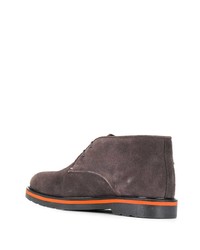 dunkelbraune Chukka-Stiefel aus Wildleder von PS Paul Smith