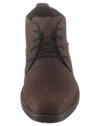 dunkelbraune Chukka-Stiefel aus Wildleder von Rieker